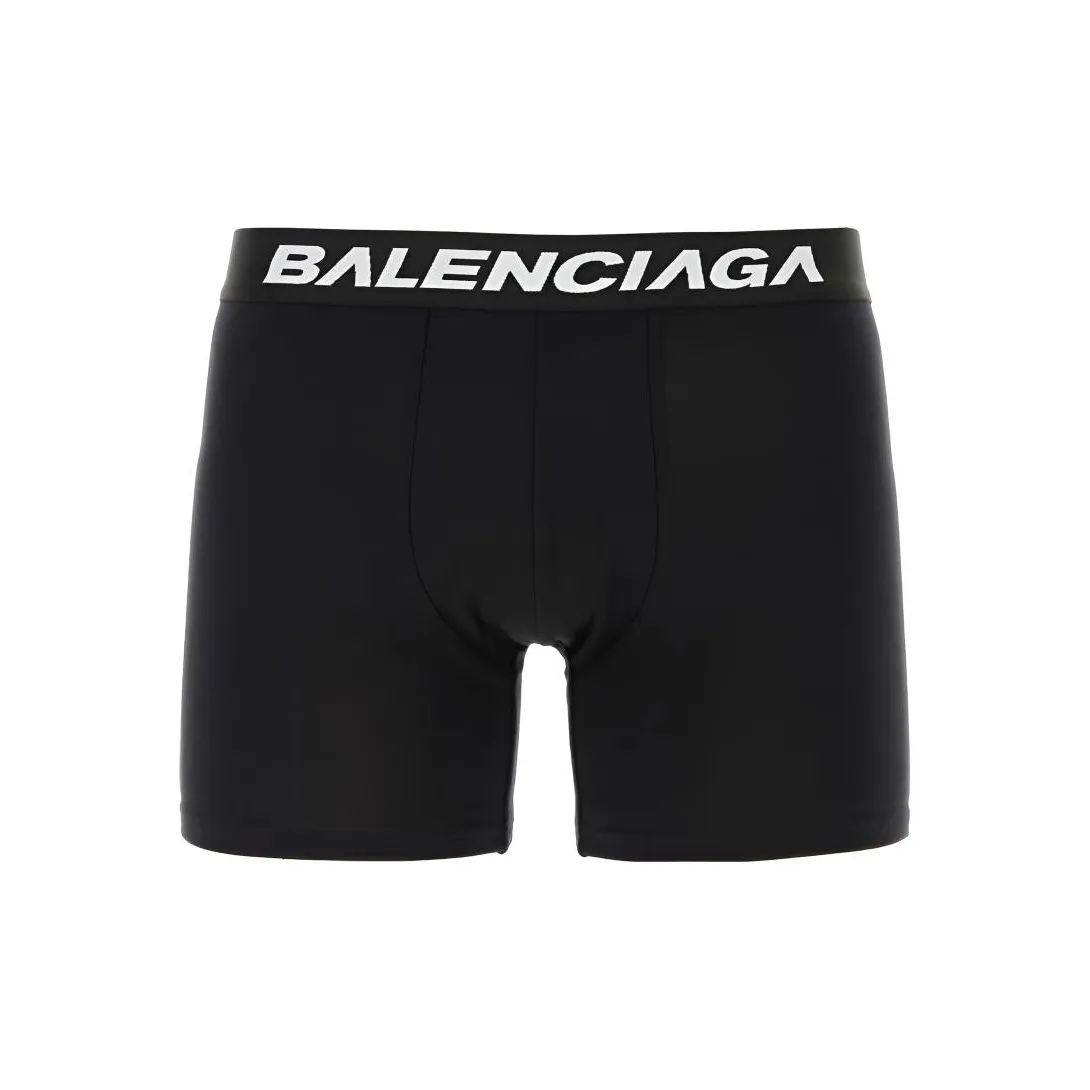 Balenciaga Racer Logo Waistband Boxer Briefs 'Black'