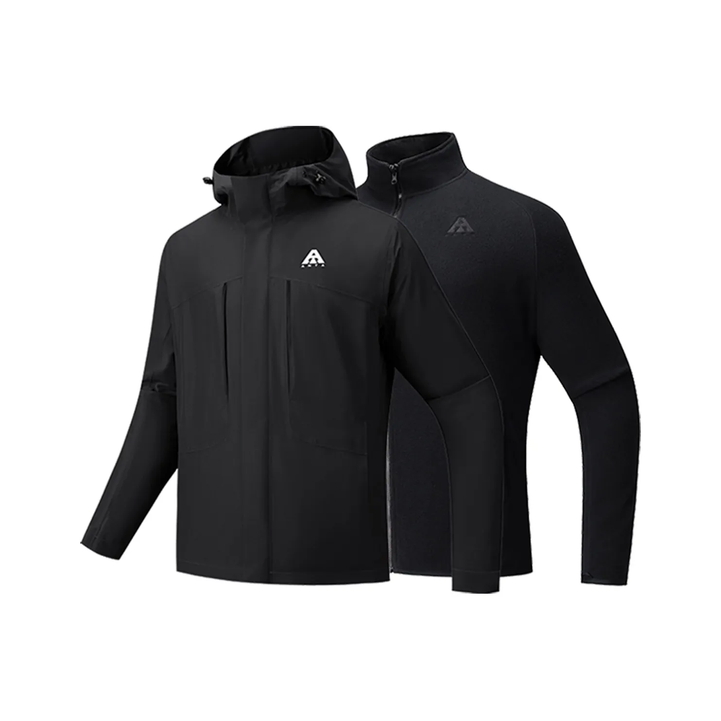 Anta Водонепроницаемый Ветрозащитный Дышащий Устойчивый к истиранию Термический ветровка Мужской Основной черный