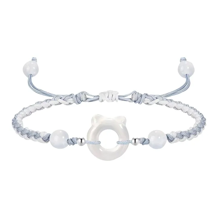 FGHGF Элегантность Счастливый Котенок Браслет Браслет-шнурок Ins Эксклюзивный Модный Милый Супер Фея Модный Сладкий стиль Ювелирные украшения Ткани вязаные