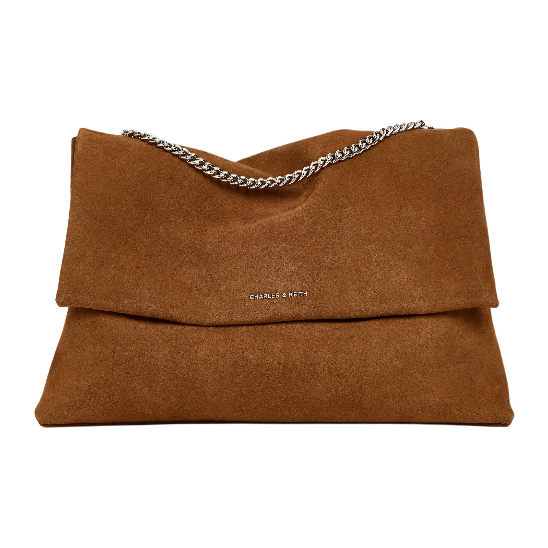 CHARLES KEITH Синтетическая кожа Одно плечо Сумка Большая Женская Sienna Коричневый Охра Коричневый