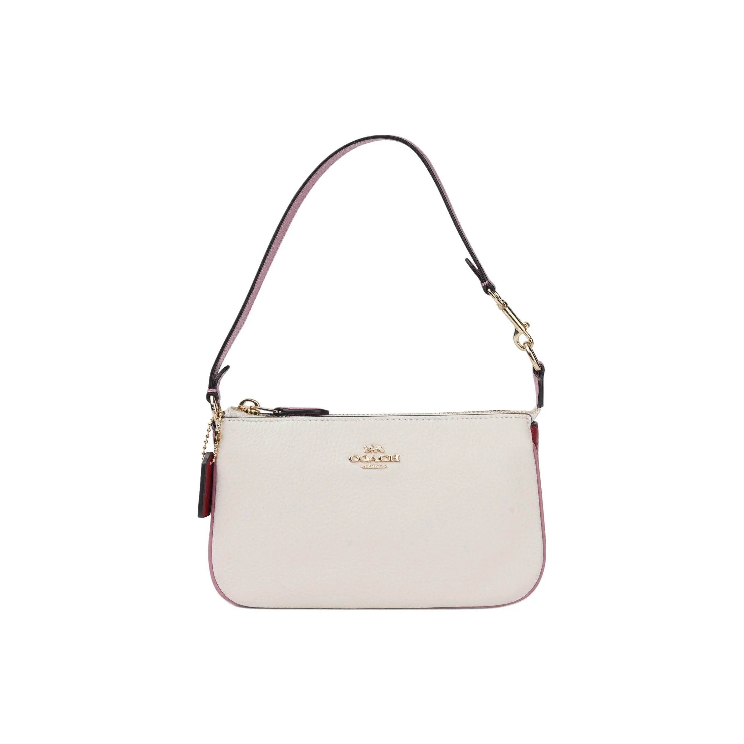COACH Nolita Leather Pochette, Shoulder Bag, Clutch Trumpets Women's White
