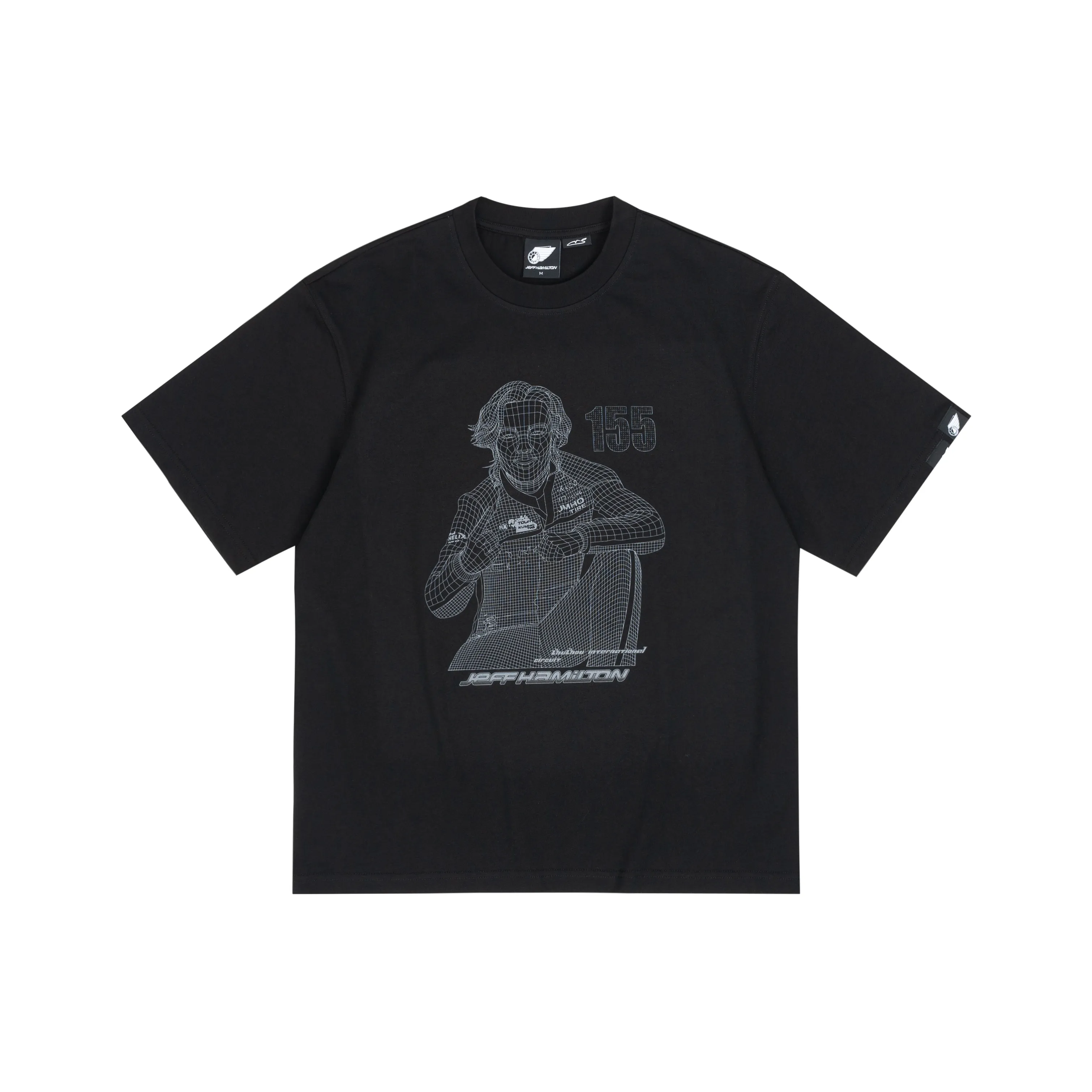 JEFF HAMILTON Черный Унисекс T-рубашки