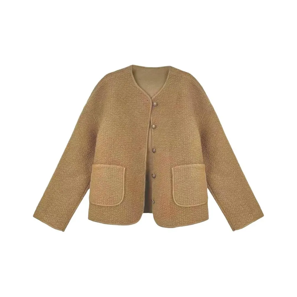 Aghr Осенний аромат желтый женские бархатные куртки