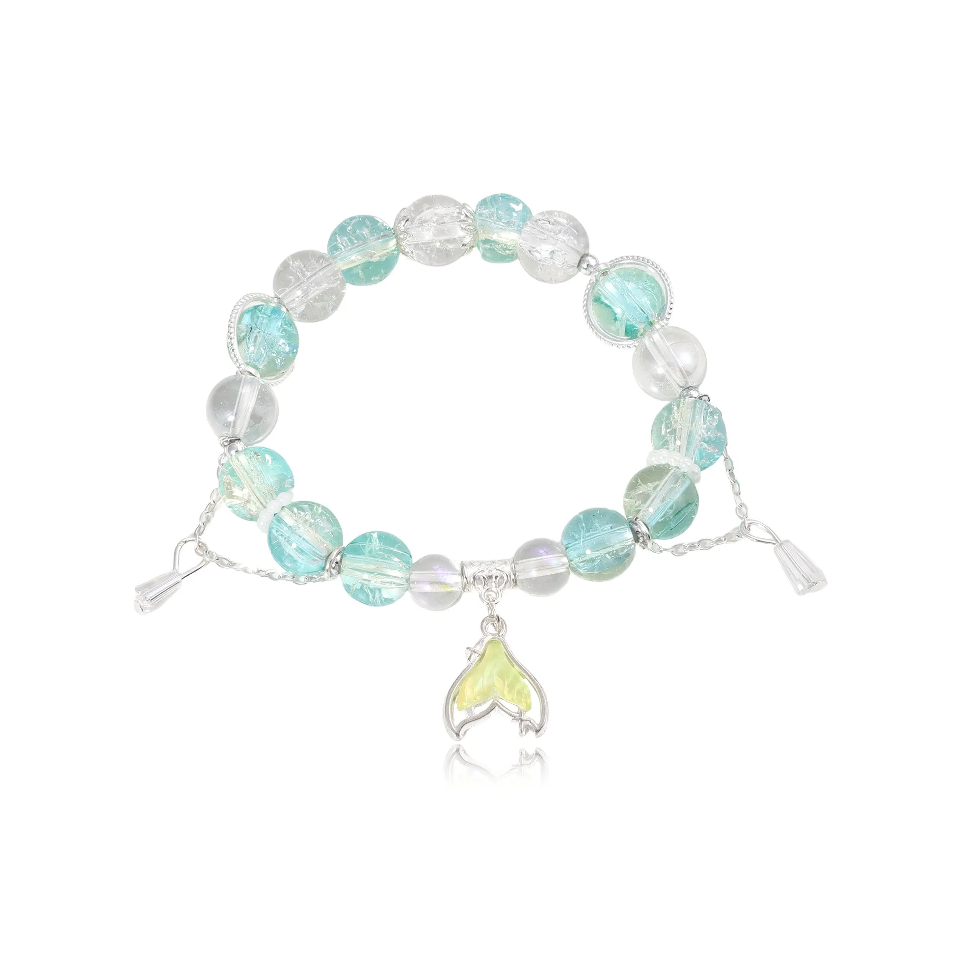 Kelanxi Цветное стекло Браслеты Женские