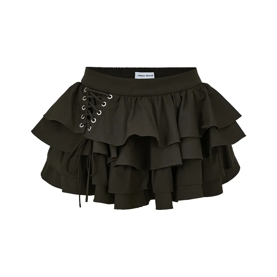 URBAN REVIVO Повседневные Мини Юбки _ Женская одежда Женская