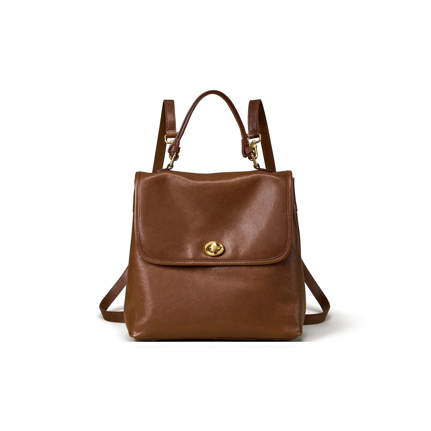 Kaiser Кристалл Растительное дубление Лицевая коровья кожа Натуральная кожа Рюкзак Рюкзак Стандартный Женский Многоцветный