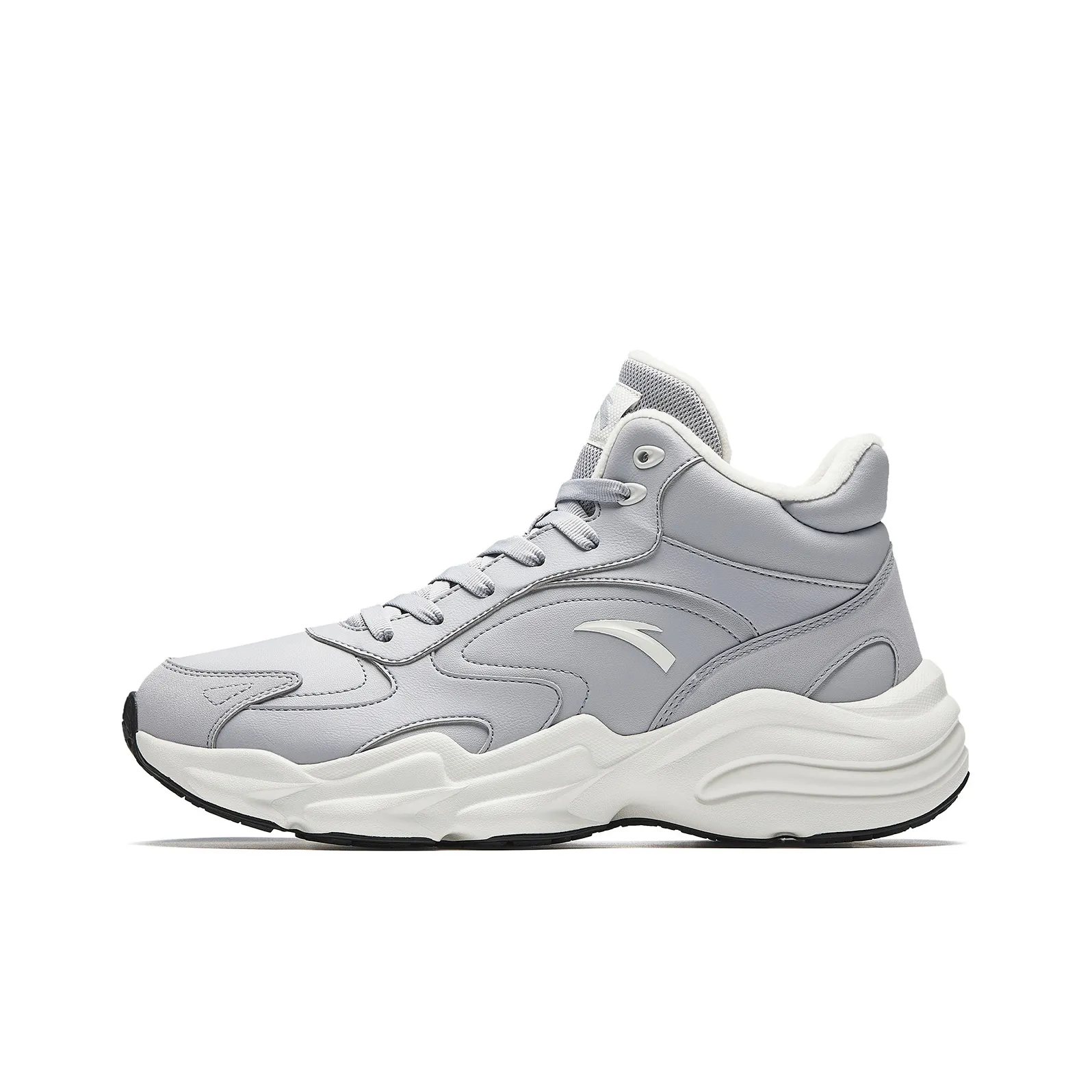 Anta Walker Термический Износостойкий Противоскользящий Высокий Топ Обувь для бега Мужская Темно-Серый