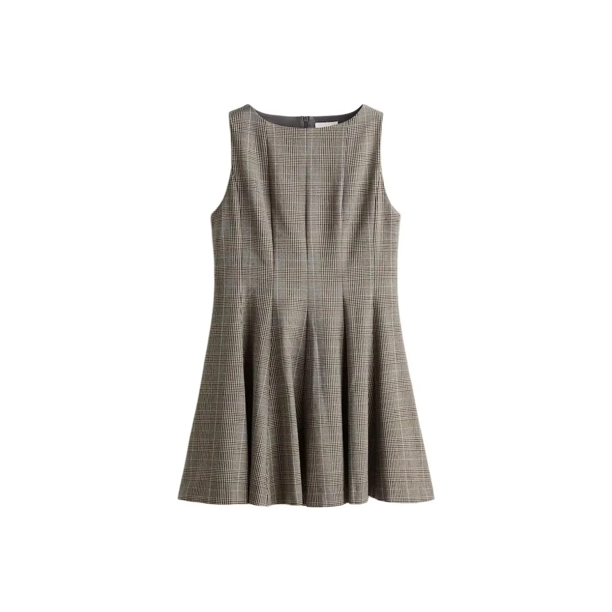 H M Бежевый Клетчатый Женские Платья без рукавов