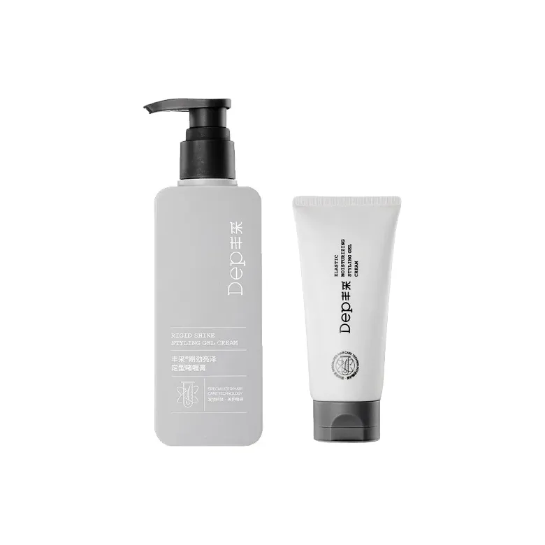 FENGCAI Sturdy Блестящий Гель Две Бутылки Комбинация Блестящий Увлажняющий Формирующий Длинный Тержащий Объем Стайлинг 168г+128г