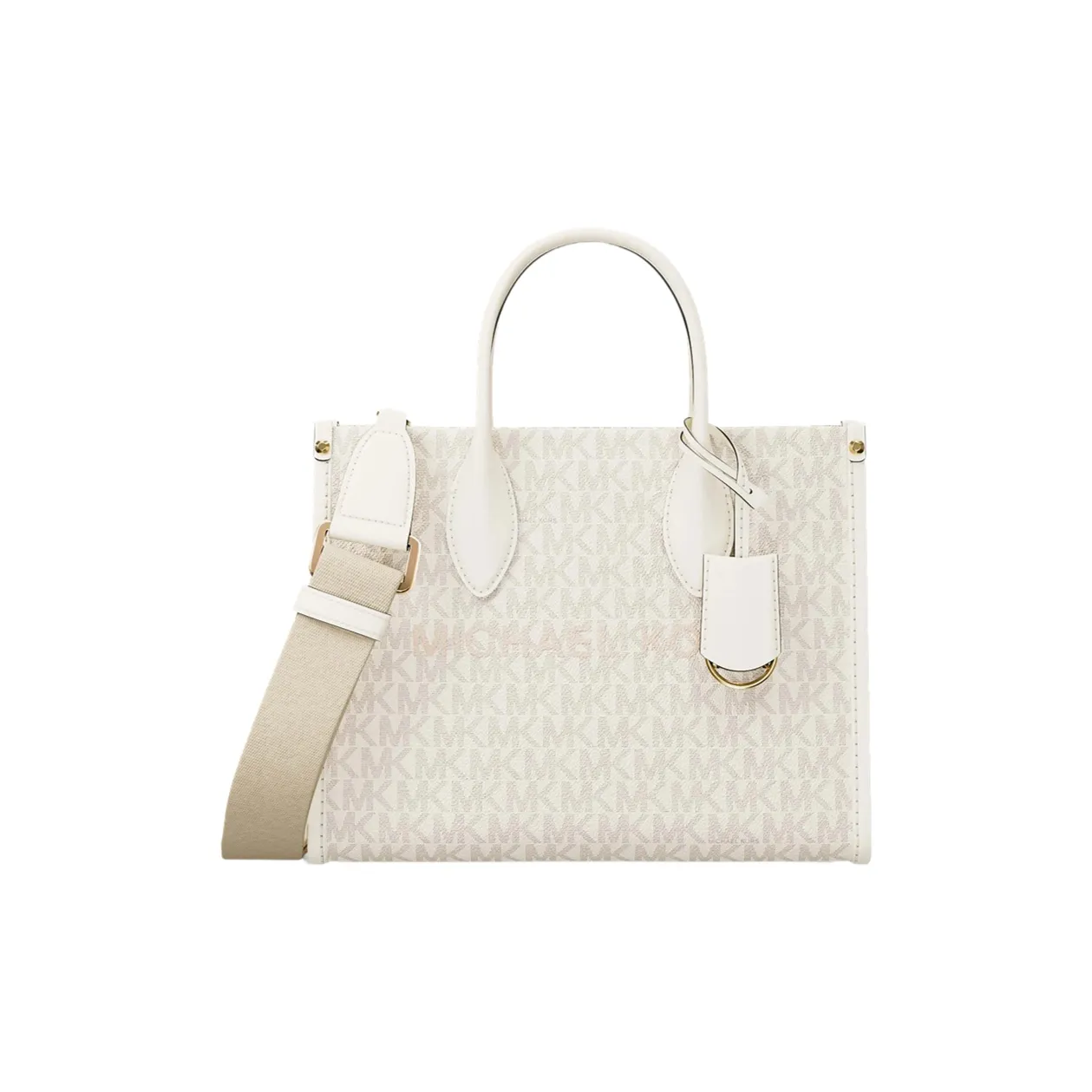 MICHAEL KORS Кожа Тоут Сумка Сумка для покупок Сумка через плечо Сумка Маленькая Женская Белая