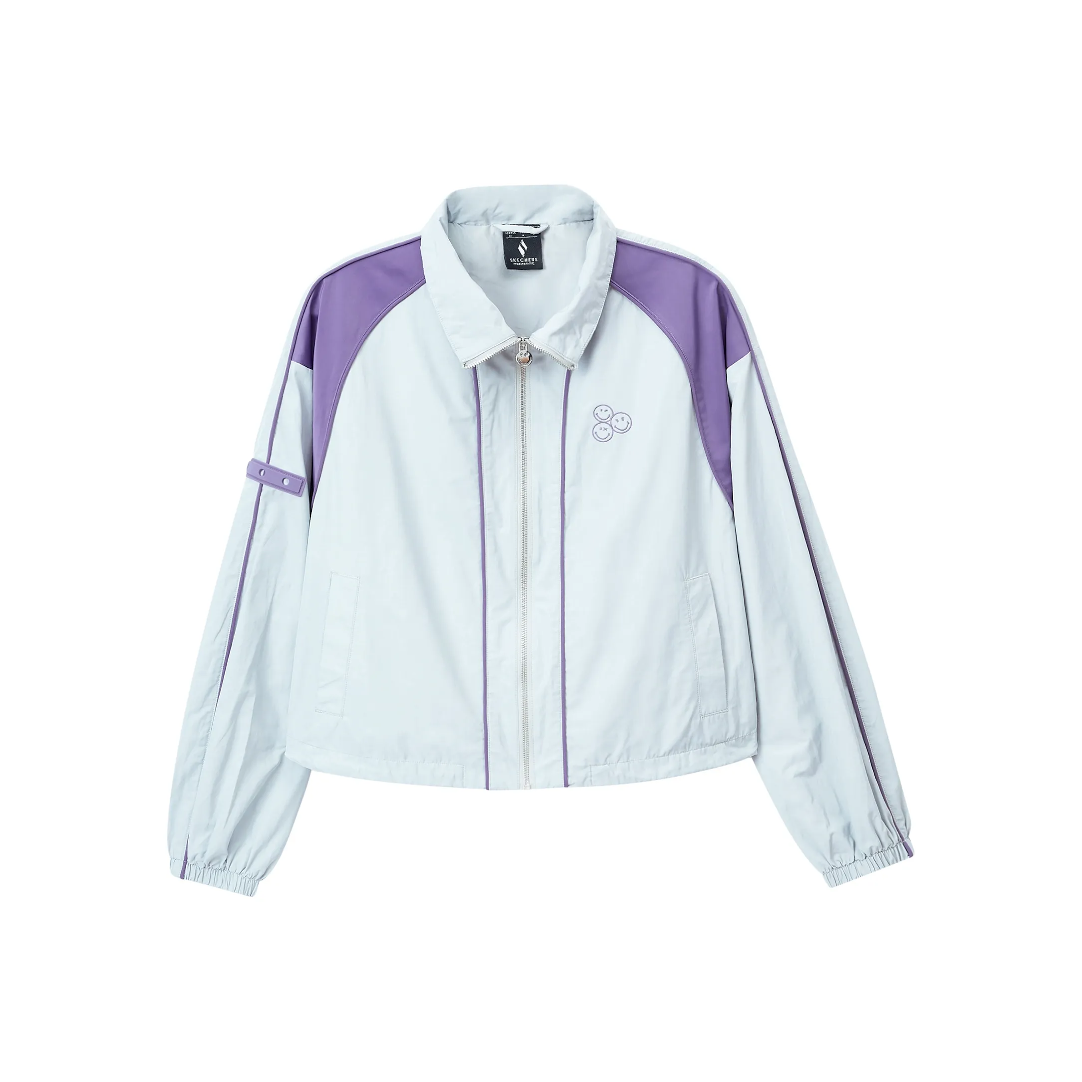 Skechers x SmileyWorld Куртки и пальто Женские Высокий Building Серый