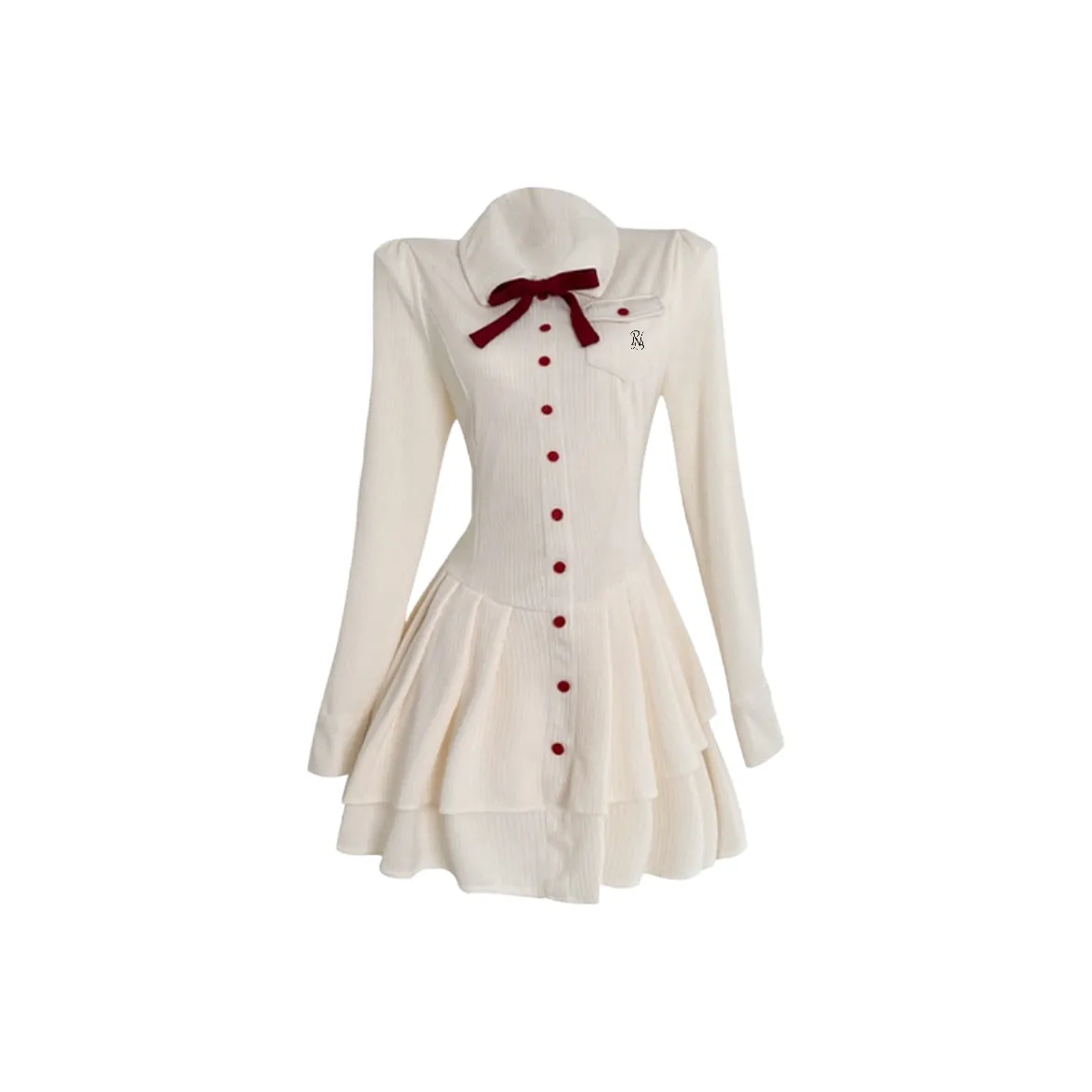 PNVB Белый Женский Длинный Рукав Платья