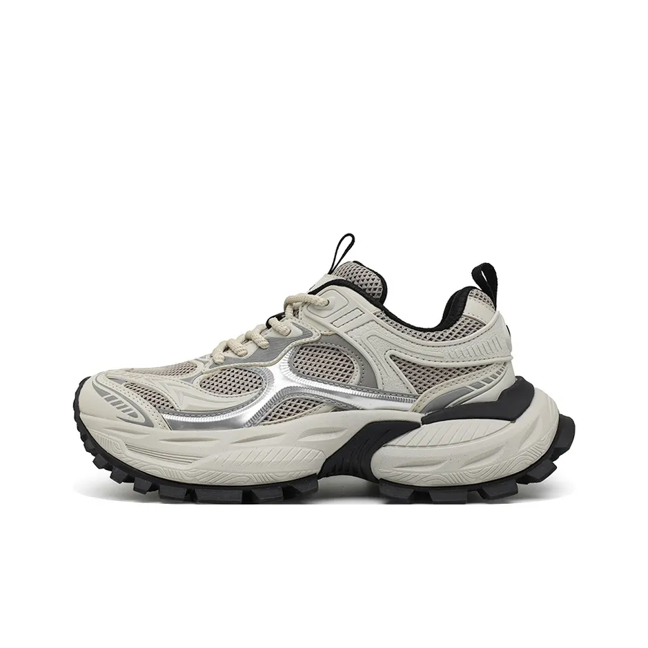 NFL Ultra S Chunky Low Топ Толстая подошва Кроссовки Мужские Бежево-коричневые