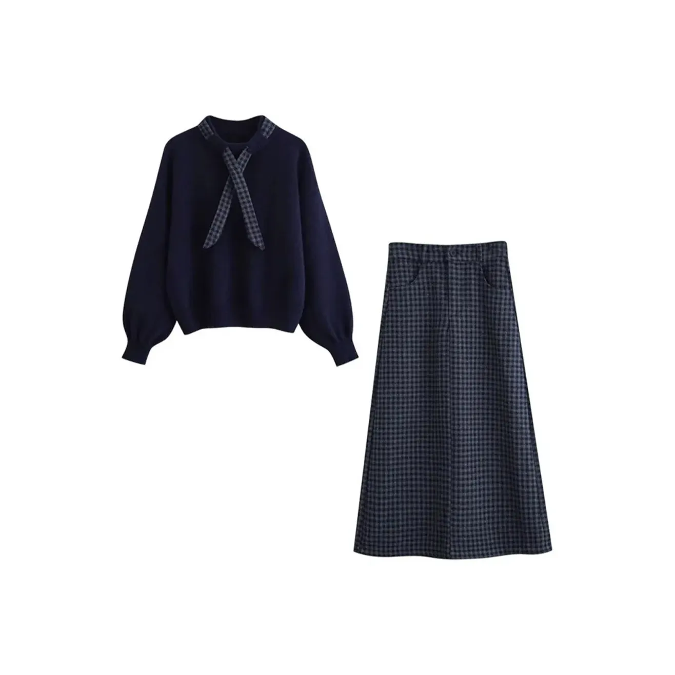 SDN by41 Темно-синий Женские Комплекты с Юбкой