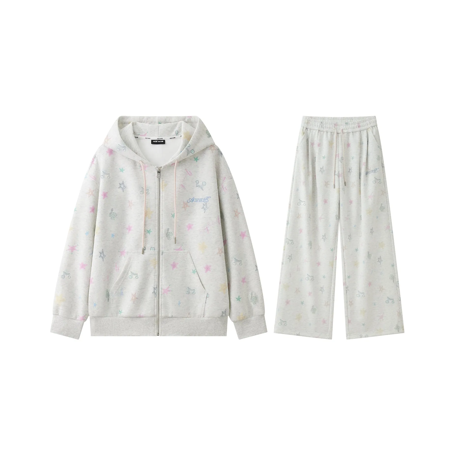 YK YB Фотиния Серый Женский Повседневный Костюм