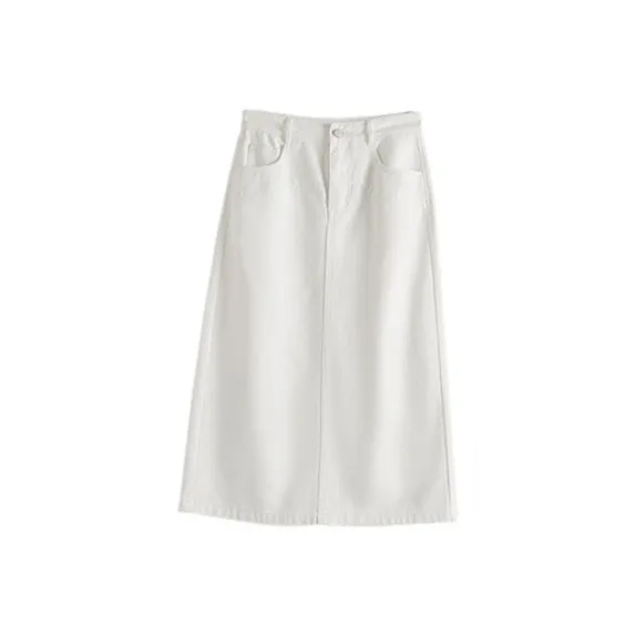 SLLSKY Деним Длинная Юбка Женская