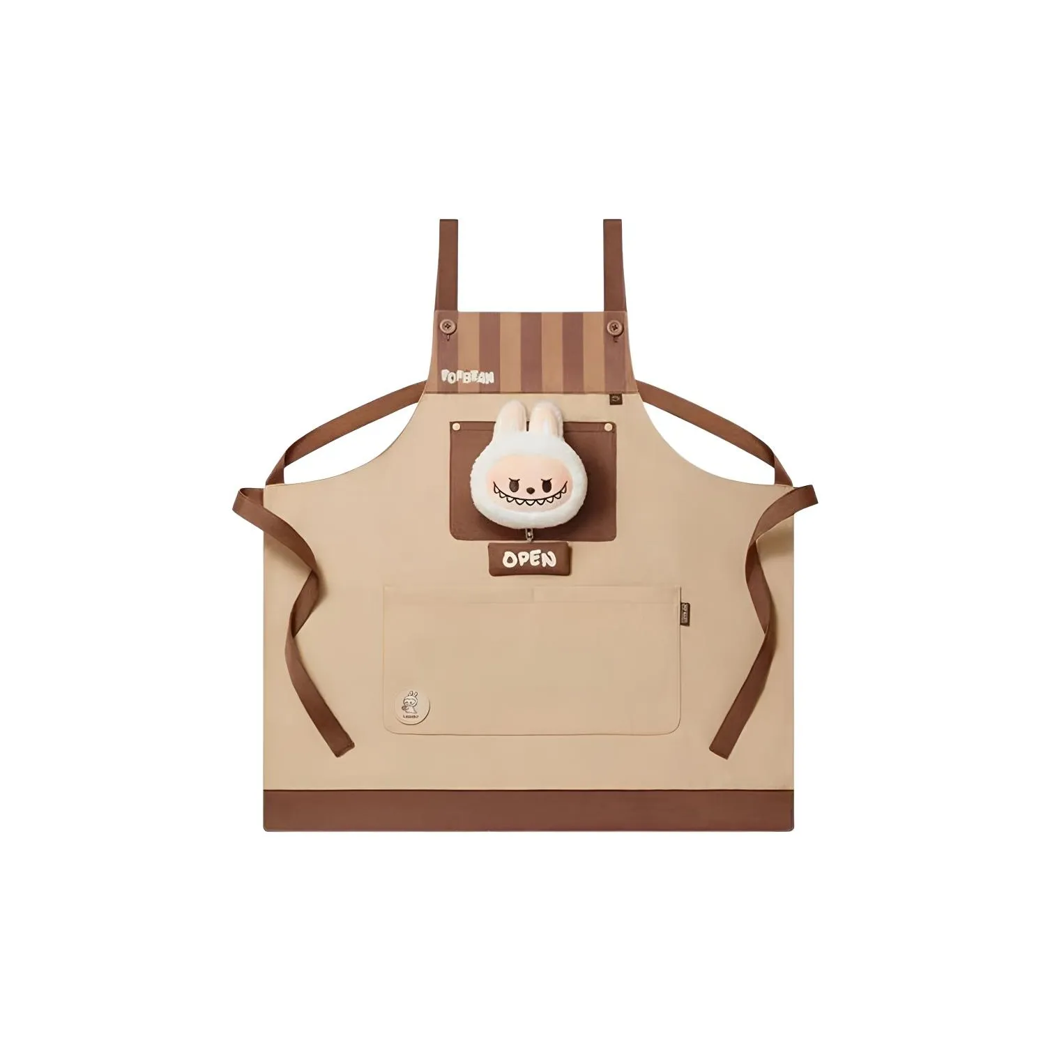 POP MART THE MONSTERS LABUBU Bubbles Cute Bean Coffee Factory Collection Фартуки Trend Based Products