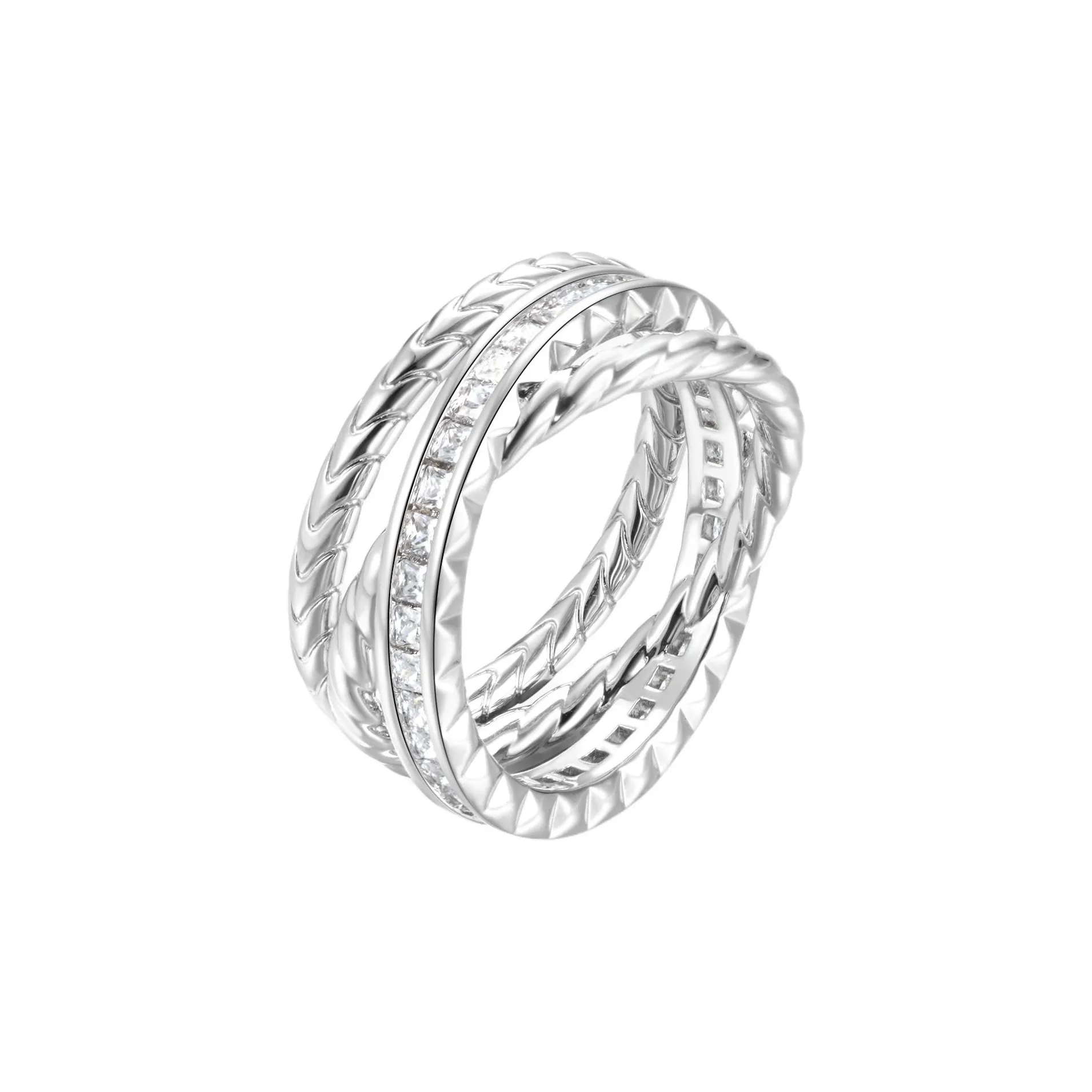 INSENSORY Циркон Кольца Унисекс Серебро