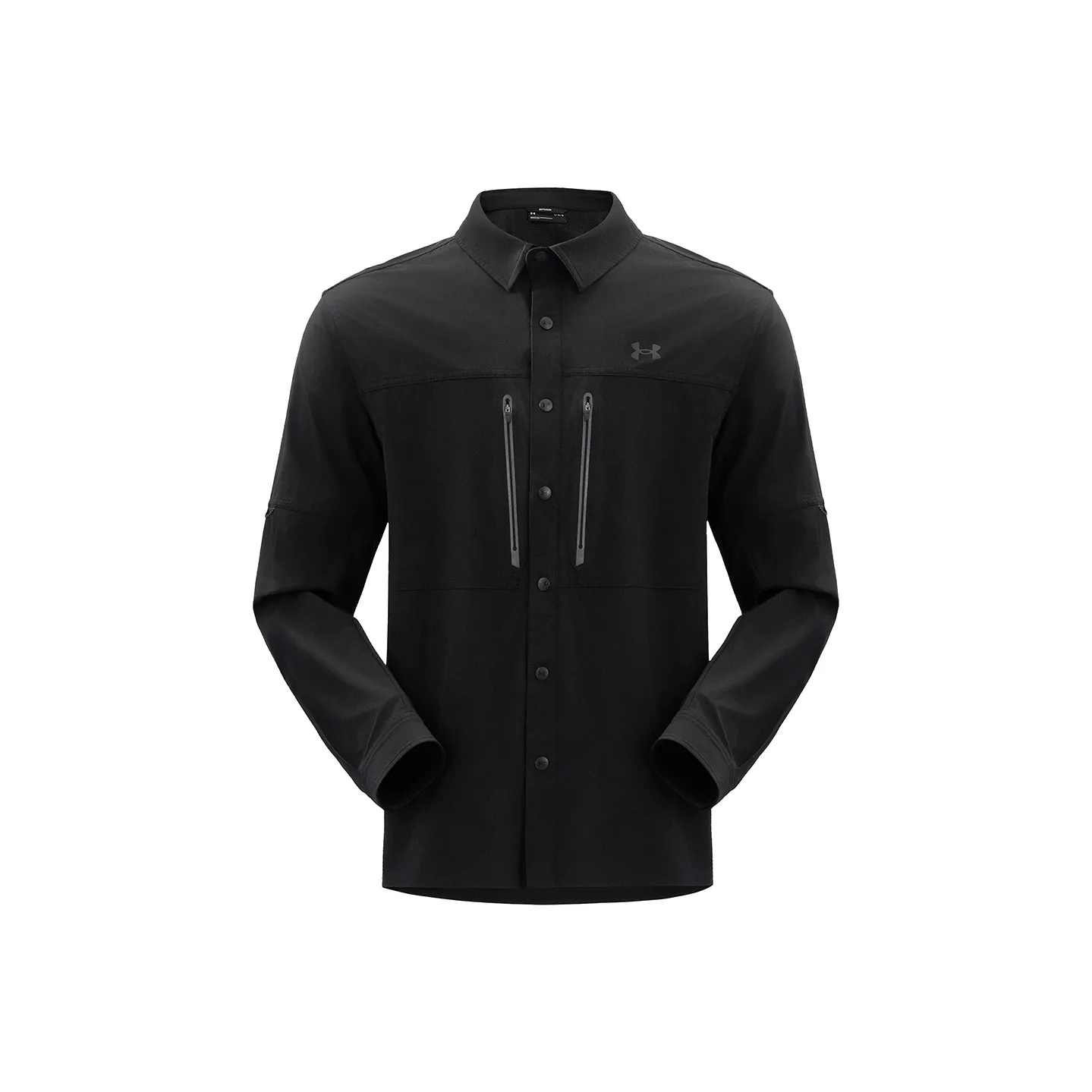 Under Armour SS25 Рубашка Мужская Сумеречный Черный