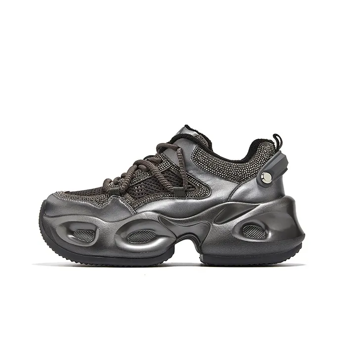 ST SAT Устойчивые к истиранию низкие топовые кроссовки с толстой подошвой женские