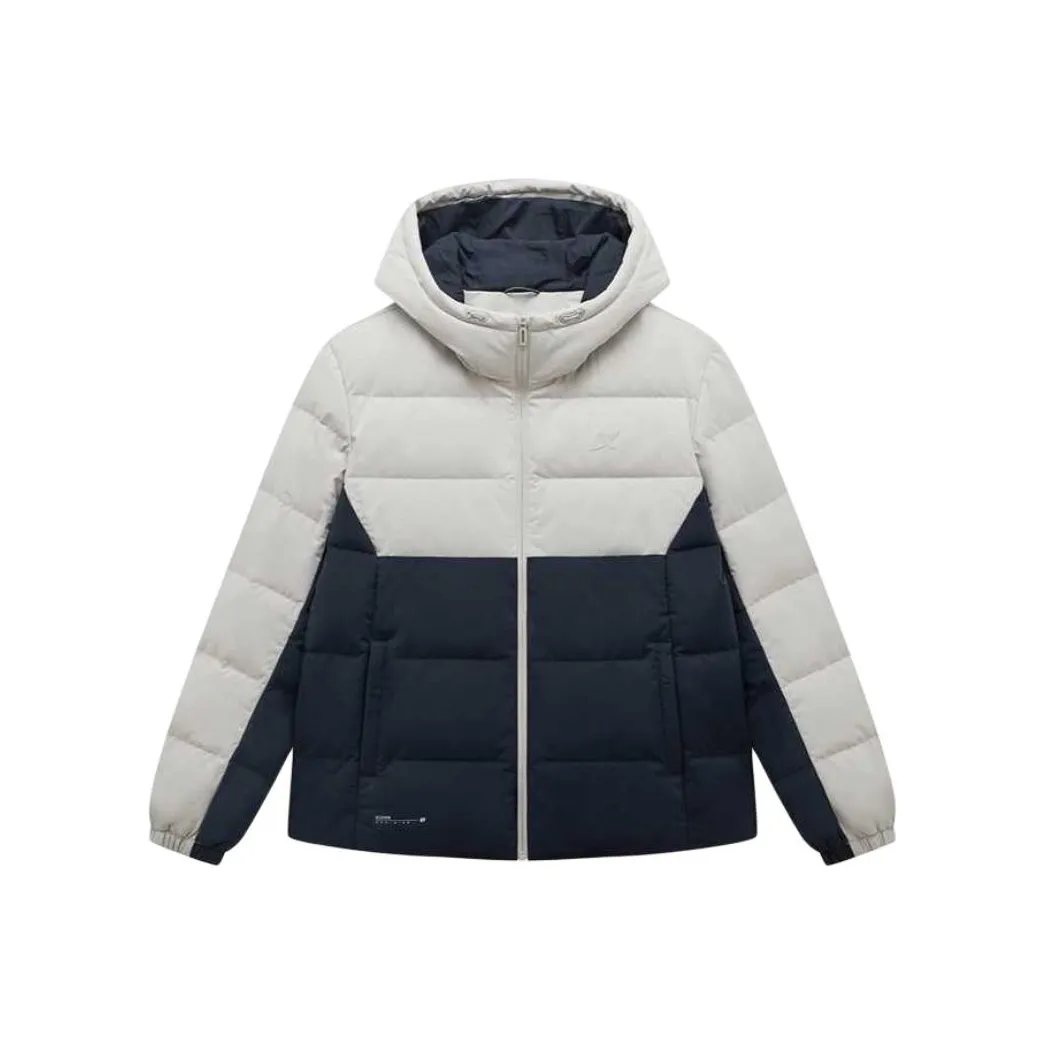 XTEP Variety Тренировки Коллекция Пуховик Женские Кремово-серый Deca Синий