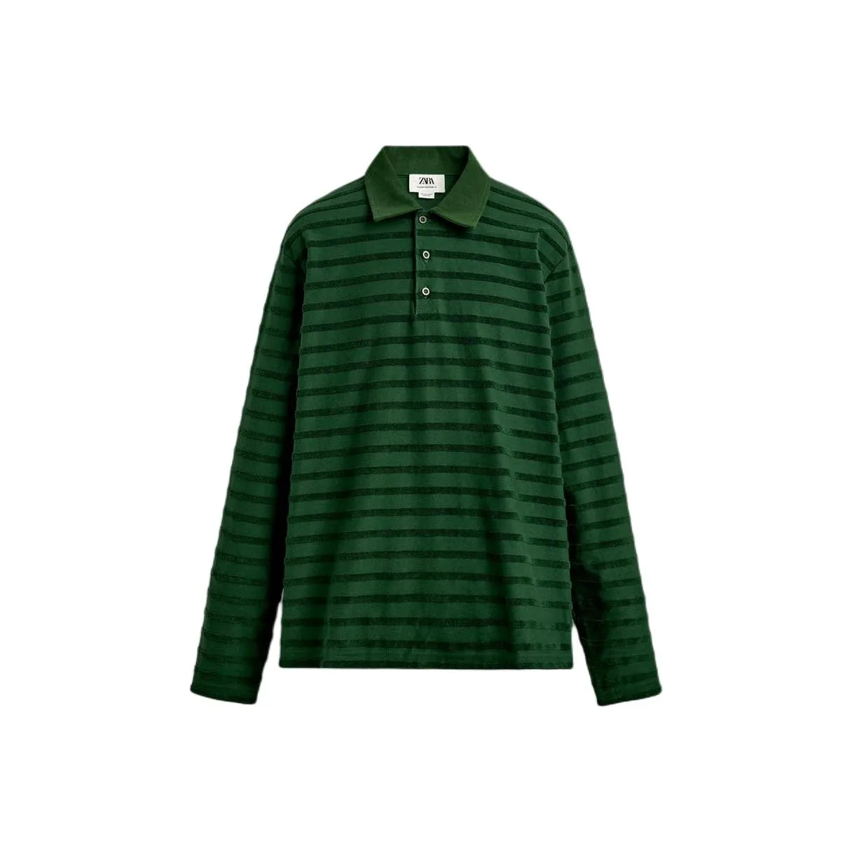 ZARA Зеленая Мужская Поло