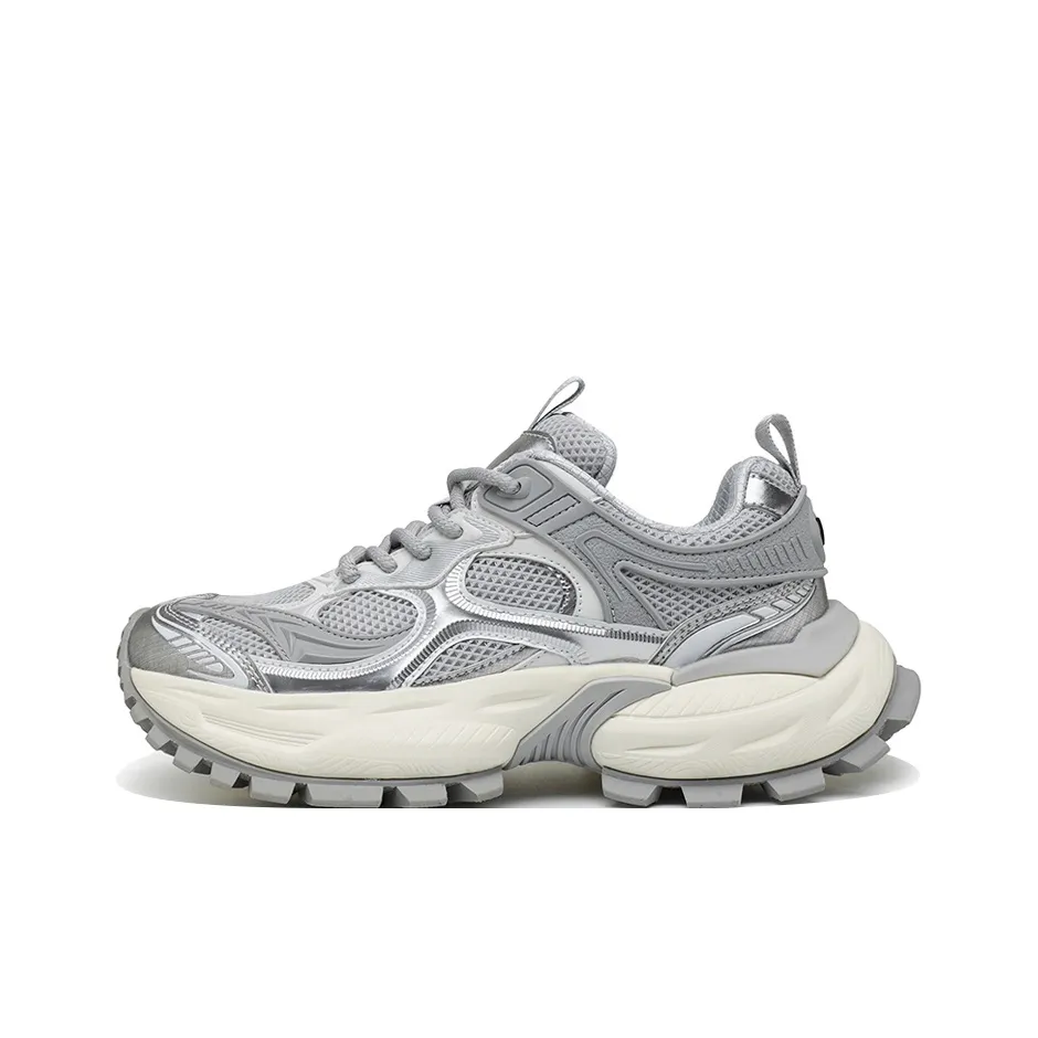 NFL Ultra S Chunky Low Топ Толстая подошва Кроссовки Мужские Серые