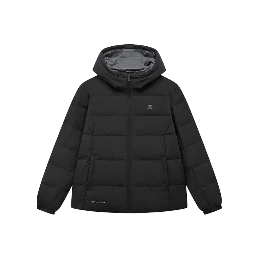 XTEP Пуховик Мужской Глубокий Черный