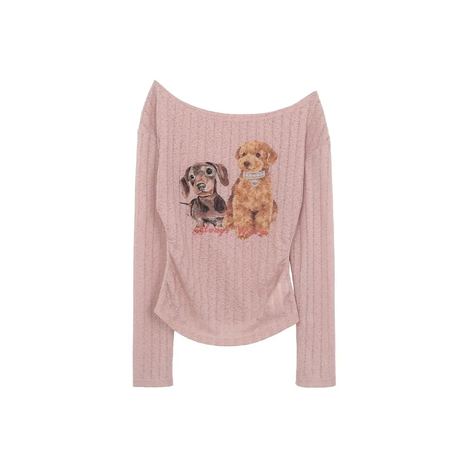 NFV Длинный рукав Т-рубашка Женская