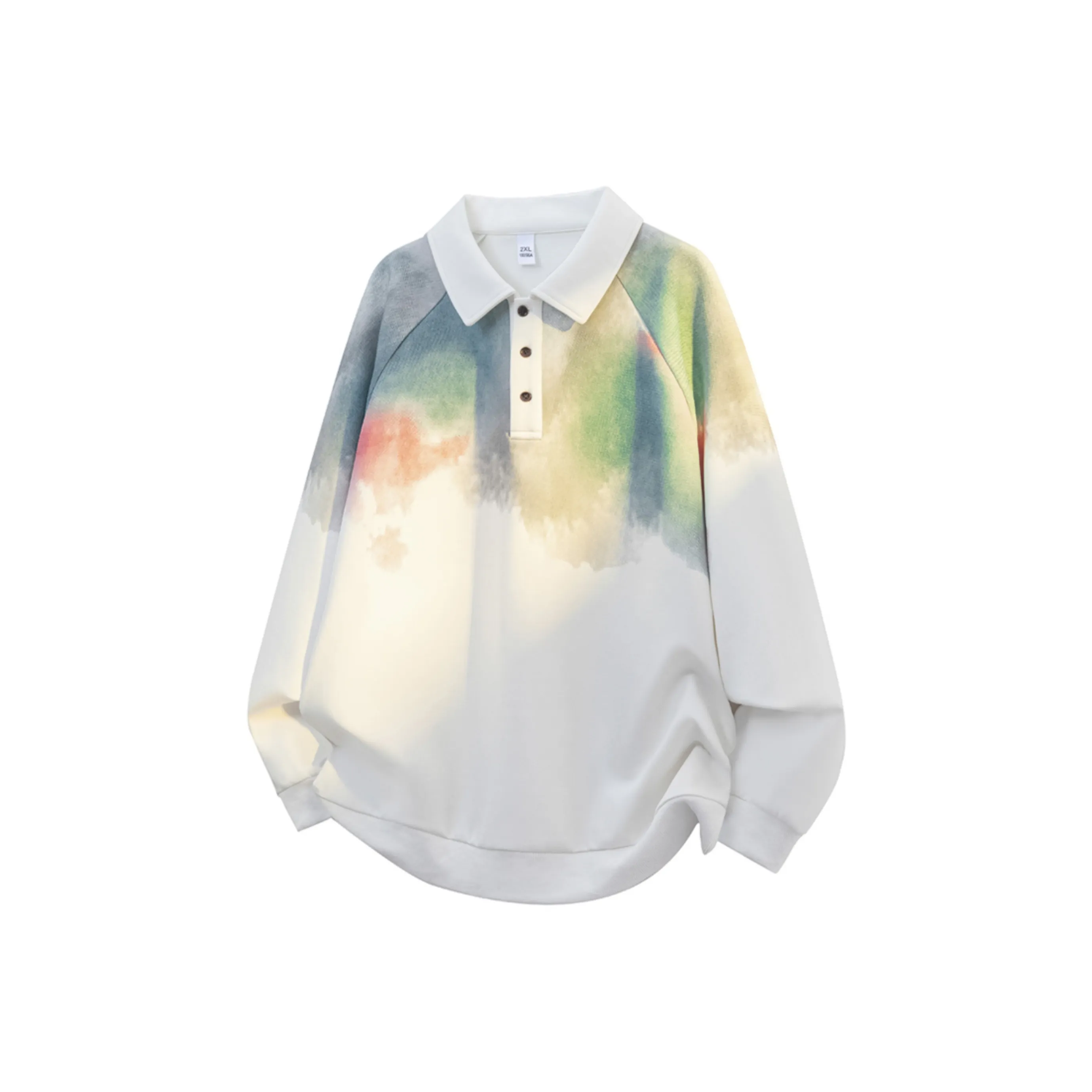 PASOK Свитшот без капюшона с флисовой подкладкой мужской