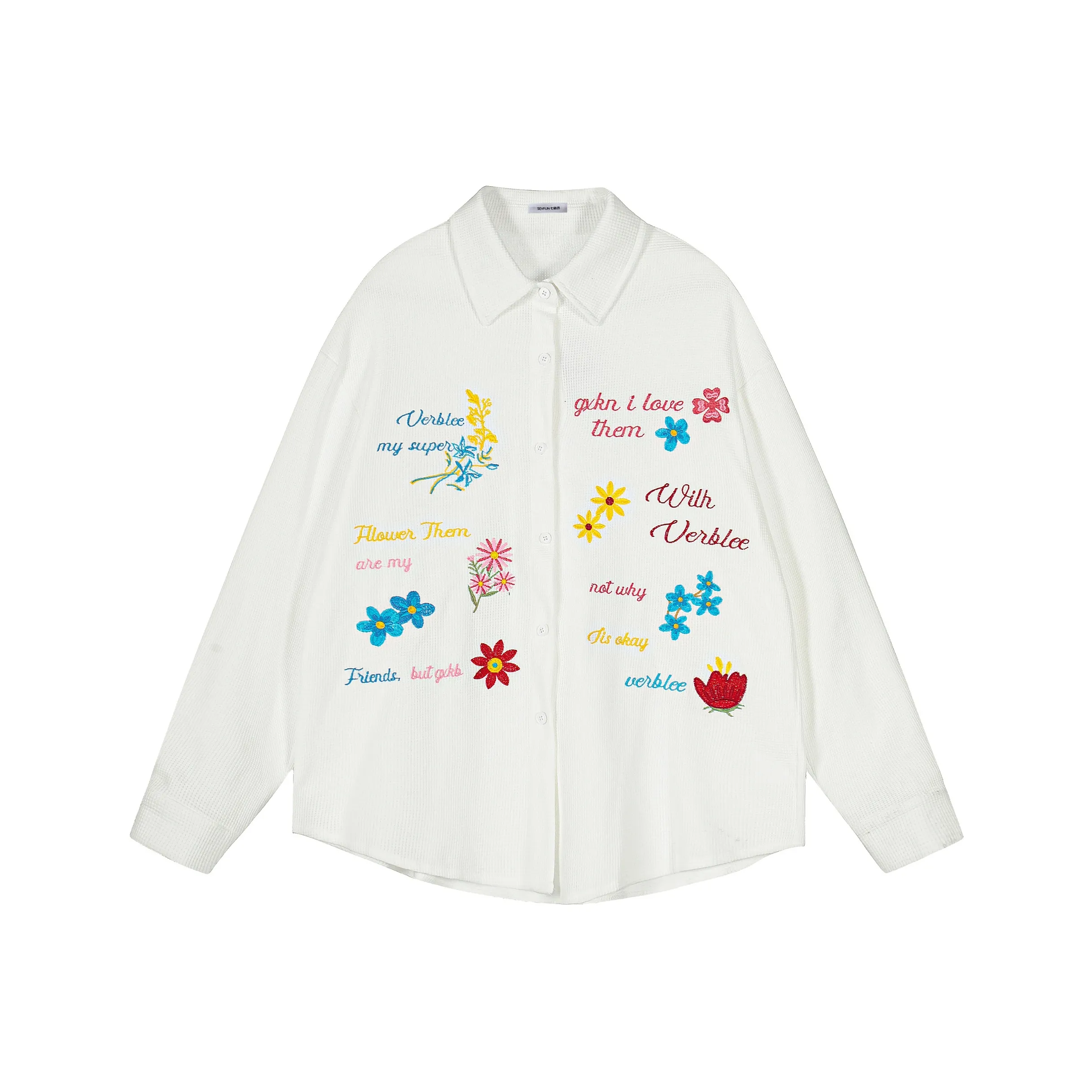 7 SEVFUN Длинный рукав рубашка женский