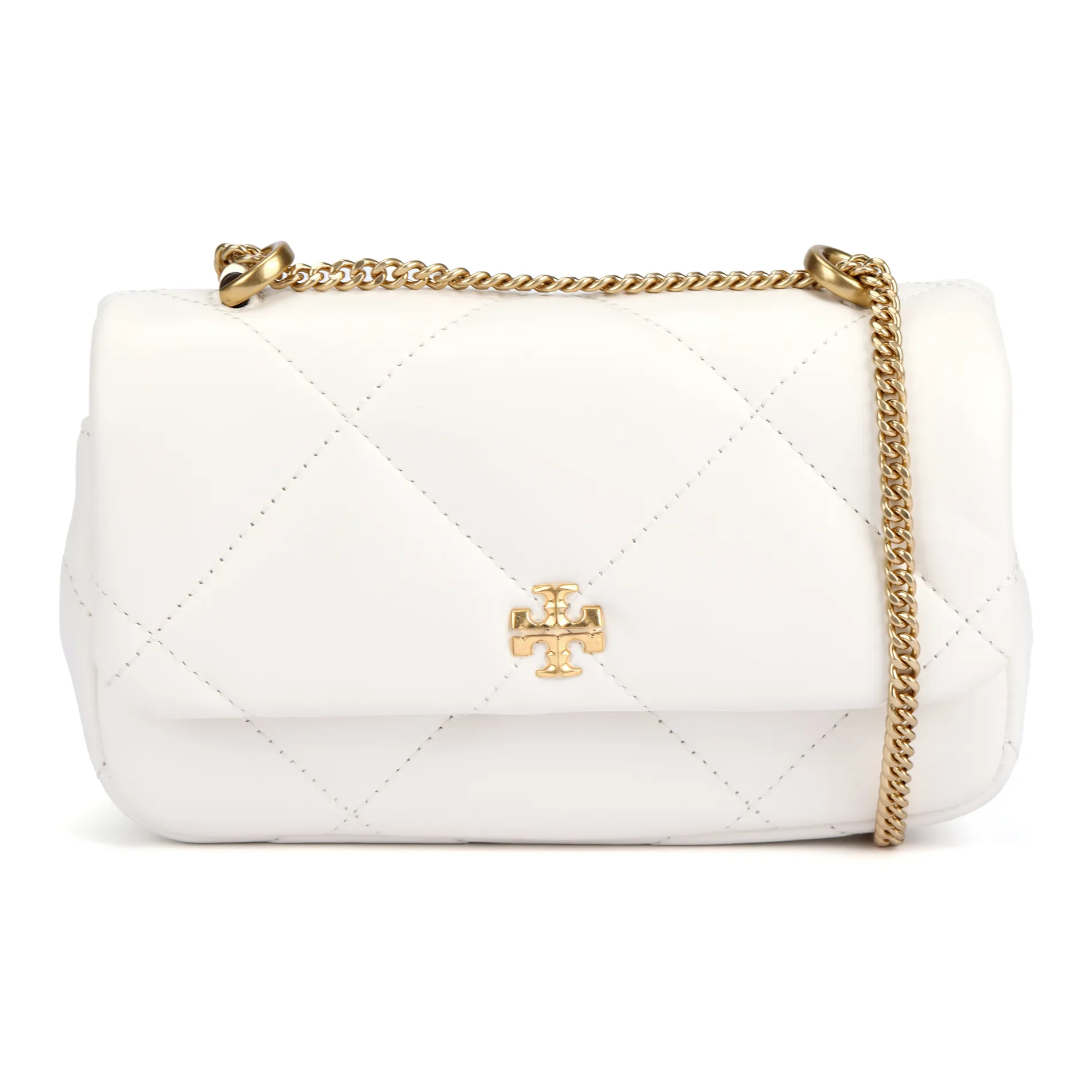 TORY BURCH Kira (Красный) Коровья кожа Плечевая сумка Мини Женская Теплый Белый