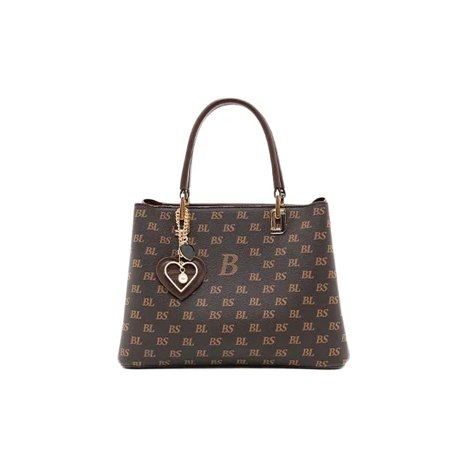 BASA BELA PVC Коммутирование Универсальная Сумка через плечо Сумка-тоут Стандартная Женская Темно-коричневая