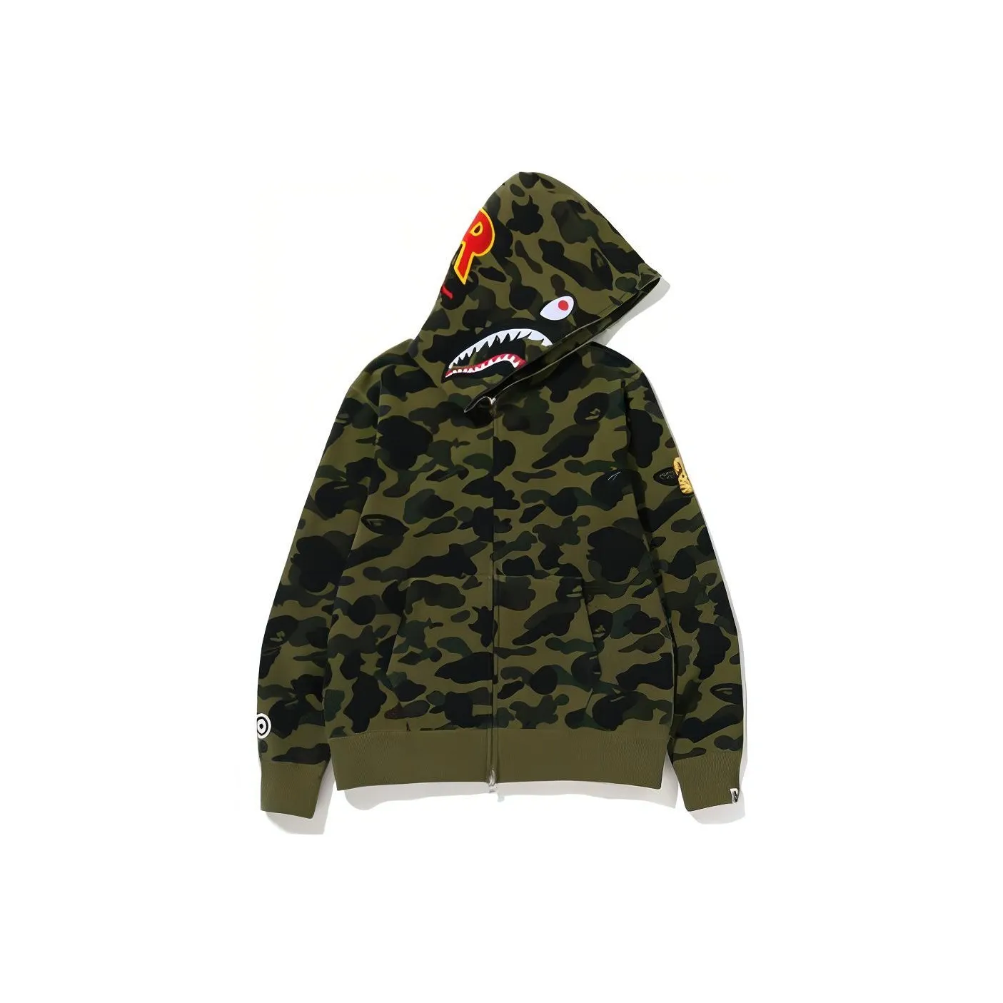 Bape Ponr 1St Camo Shark Full Zip Hoodie