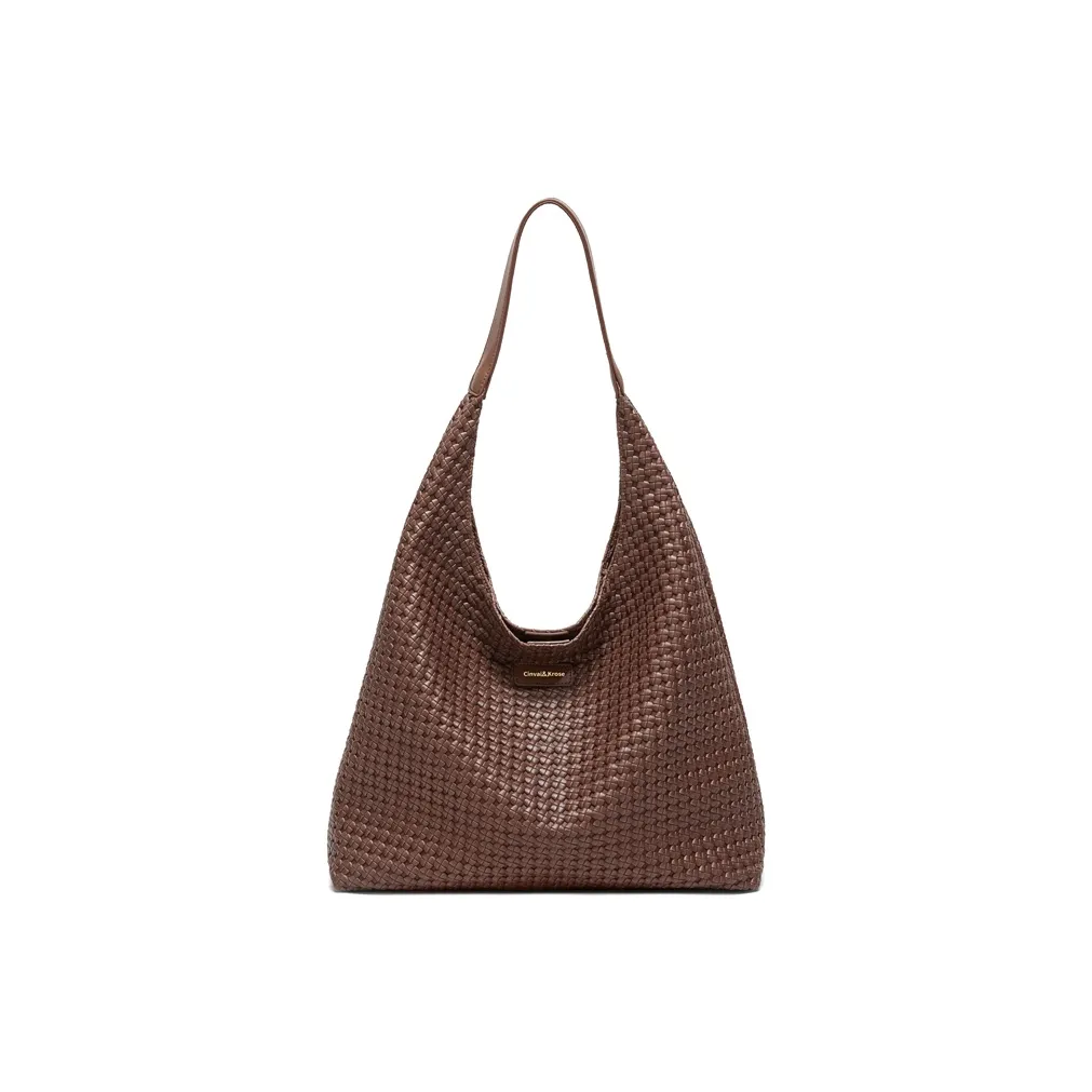 CinvaiKrose PVC Тоут Сумка Сумка Сумка для покупок Сумка на плечо Женская Кофейная Черная