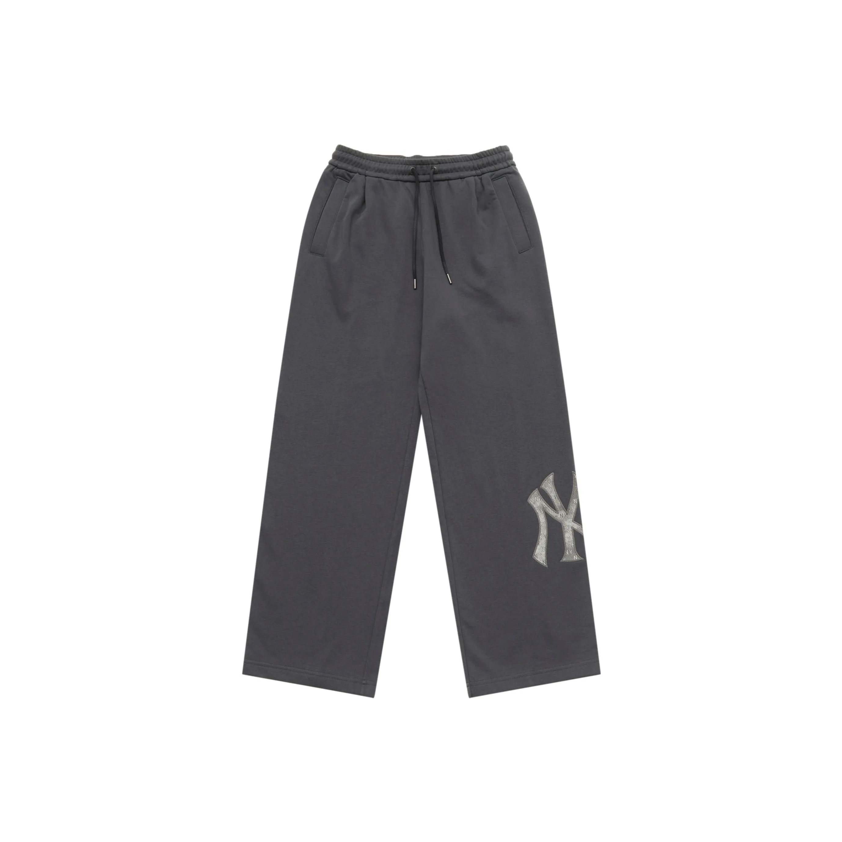 MLB MONOGRAM Коллекция New York Yankees 25FW Повседневные брюки Унисекс Стандарт Угольный серый