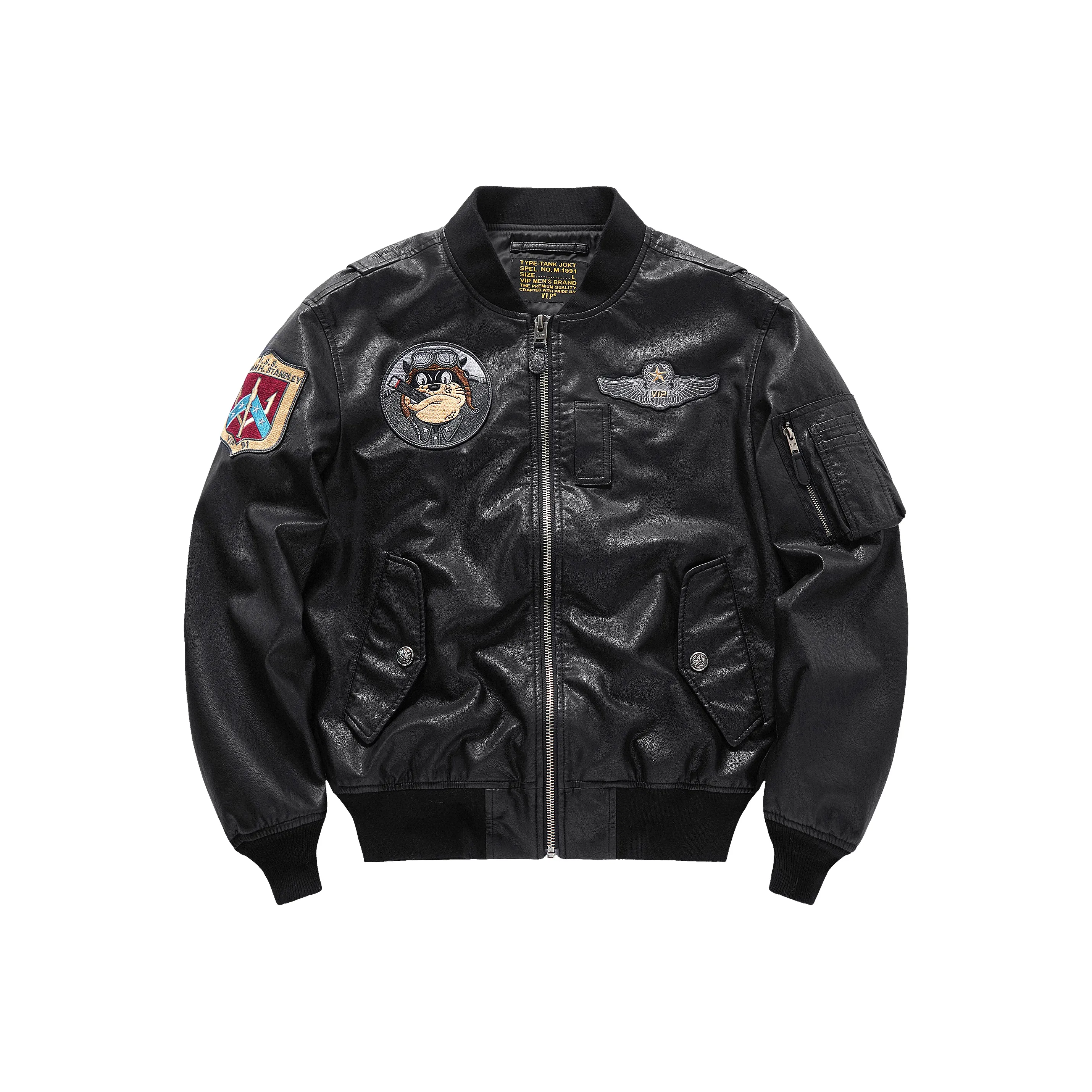 VIP Leather Jackets Men's Black