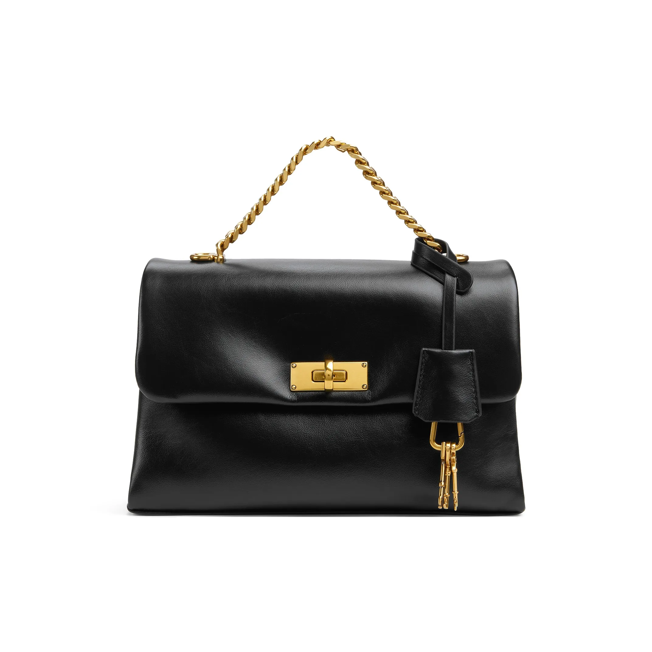 CHARLES KEITH ПУ (полиуретан) Сумка Средний Женская Черный Молочно-белый Фуксия