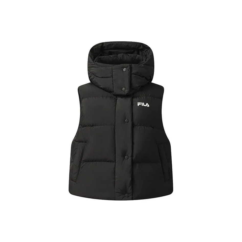 FILA ORIGINALE Down Vest Женский Глубокий Черный