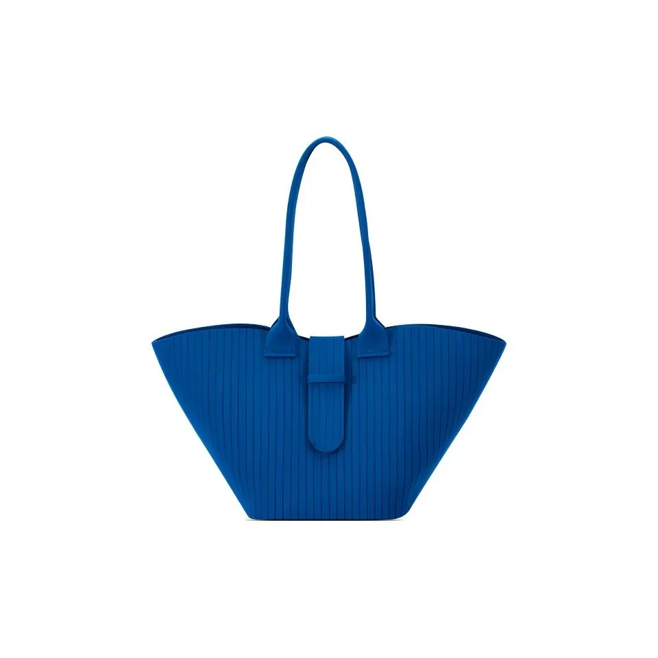 JC DAMO Экологичная Пряжа Сумка через плечо Женская Свежая Джинсовая Синяя