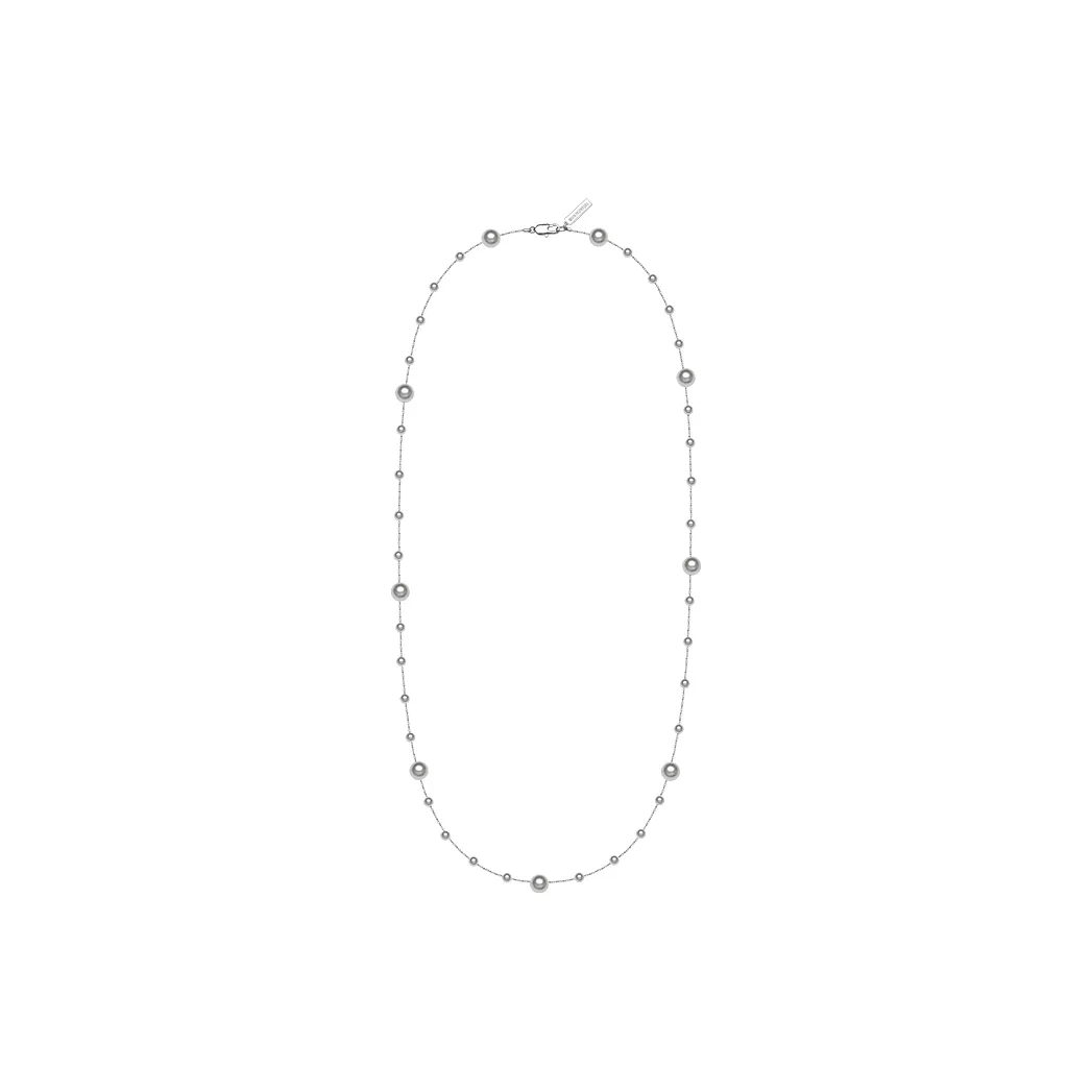 SUN HUNTER Белое золото с покрытием медный + синтетический жемчуг ожерелья из серебра для женщин + белый серый