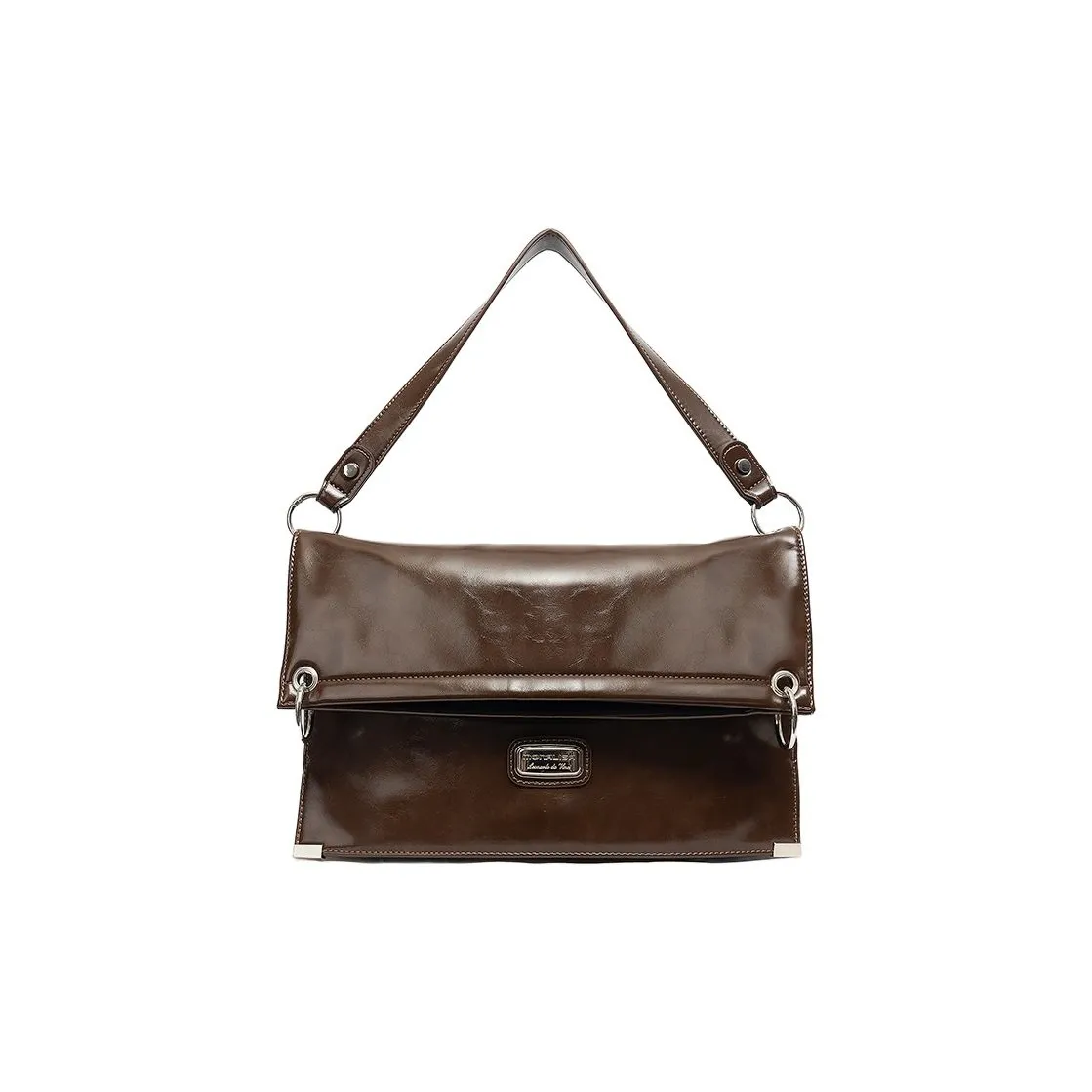 Monna Lisa Сумка через плечо из коровьей кожи стандартная женская коричневый черный