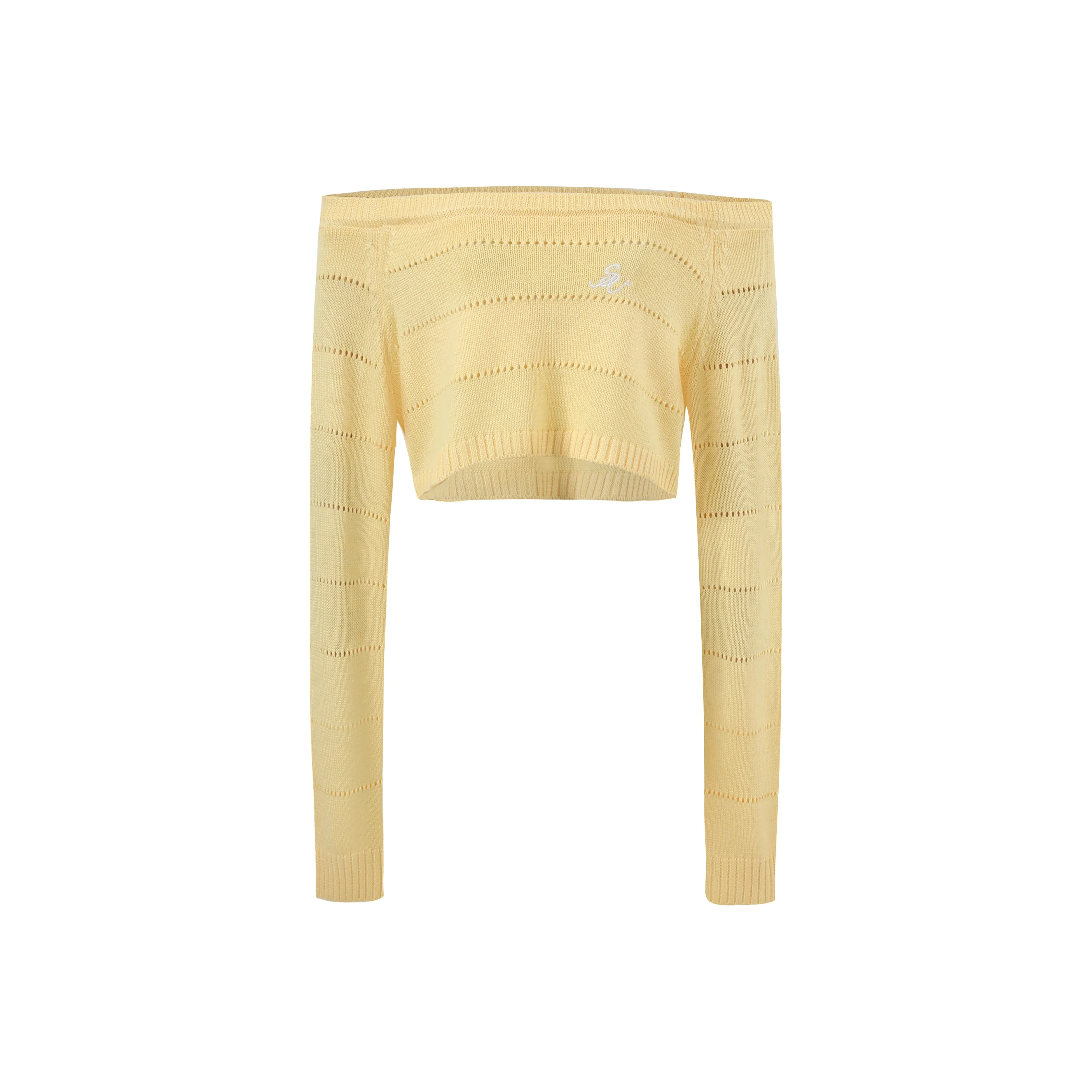 INSLIISA Желтый COVER UP Женские Трикотаж