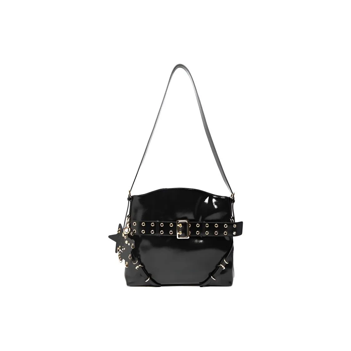 ECODAY ECOD ПУ (полиуретан) Сумка-тоут портативная сумка через плечо женская черная