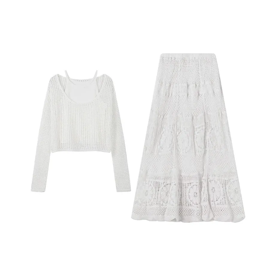 MARIE·COCO COVER UP+Топ на бретелях+Юбка Женские Комплекты с юбкой