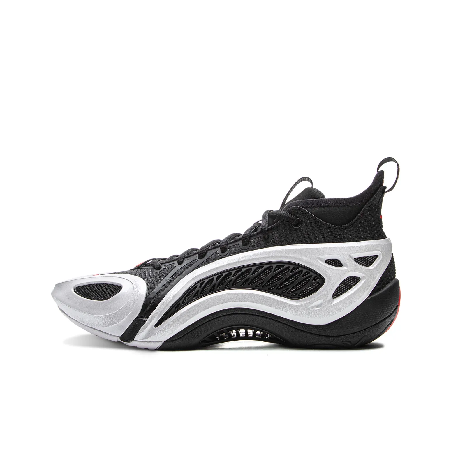 LiNing BadFive Air 1 Super Амортизаторы Шок Устойчивость к Износу MID Баскетбольные Кроссовки Мужские Черные