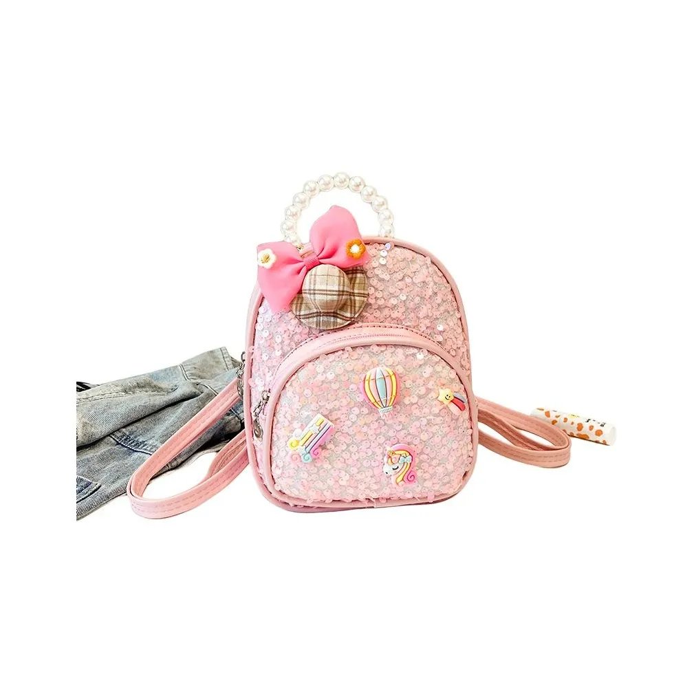 Meter Детский Девушка Рюкзак Мини Блестки Принцесса Милый Сумка на плечо Маленький Яркий цвет