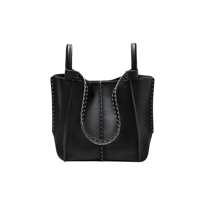 Narandu Сумка из коровьей кожи плечевая сумка сумка обычная женская полночный черный слоновый серый темно-зеленый