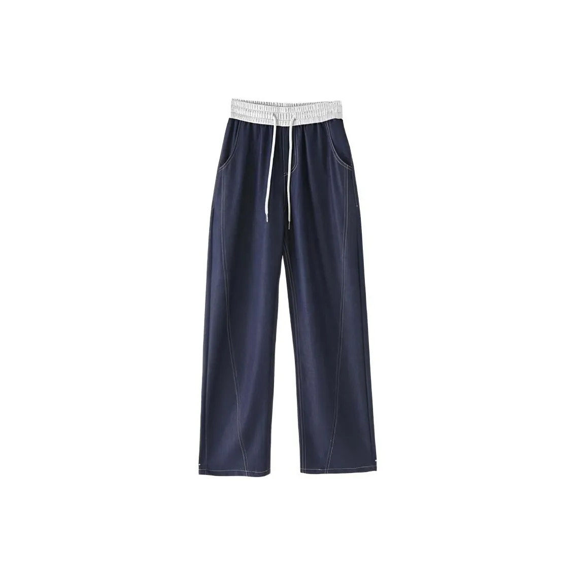 DANCANG HIGH RISE Драпированные Прямые Брюки Шаровары Женские