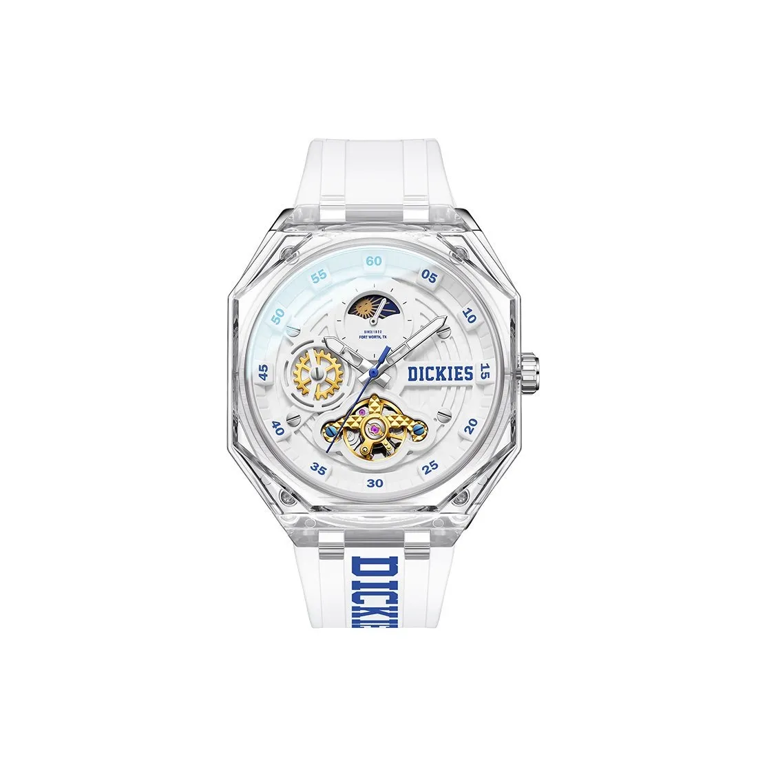 Dickies Starlight Collection Механические часы с механизмом циферблат в форме скелета унисекс сумка для покупок + коробка
